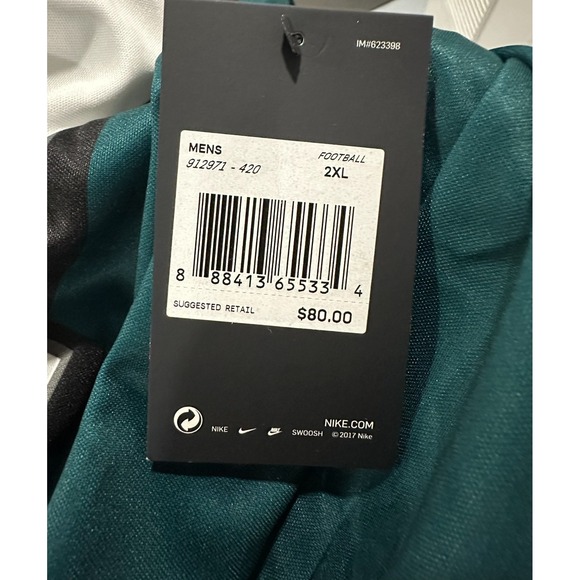 Midnight Green Nike NFL Color Rush Dri Fit Philadelphia Eagles Jersey Men's 2XL - Picture 3 of 5